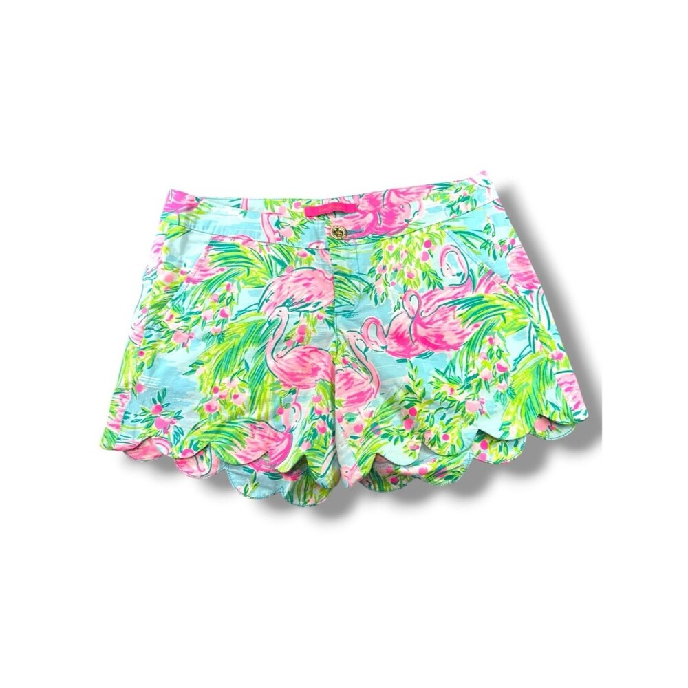 Lilly Pulitzer Buttercup Shorts "Floridita" Womens Sz 2 Coastal Resort Vacation